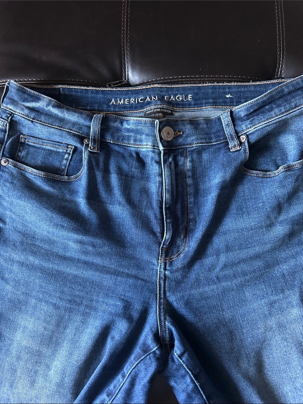 American Eagle Outfitters Women's Blue Stretch Jeans